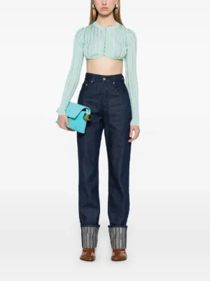 【JACQUEMUS】ロゴ入り ジーンズ ハイウエスト ハイウエスト JACQUEMUS(ジャックムス) - 海外通販のBUYMA