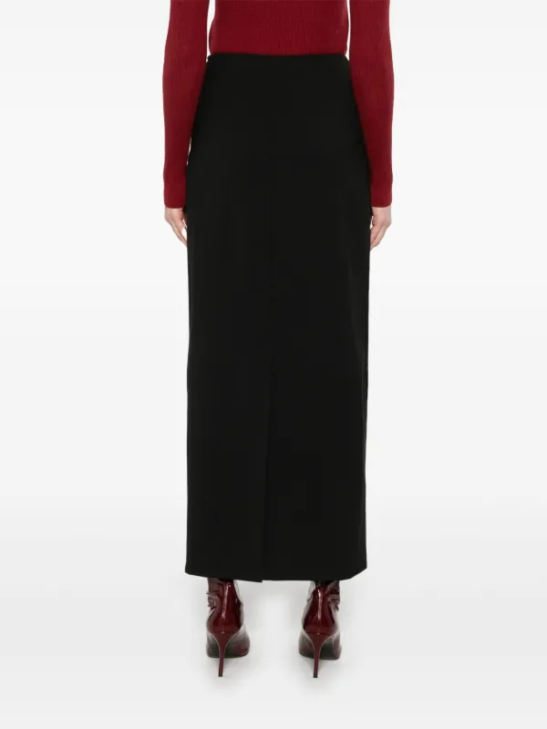 【関税込み】Loulou de Saison ロングスカート LouLou De Saison Samos マキシスカート | ブラック | FARFETCH JP