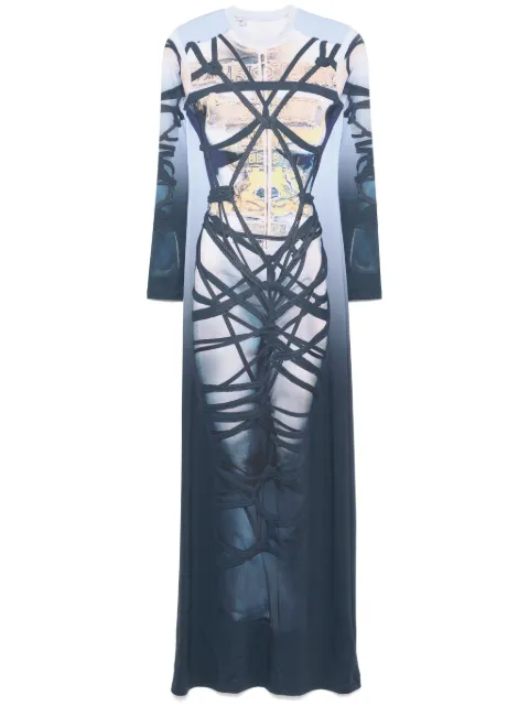 Y/Project trompe l'oeil-print maxi dress