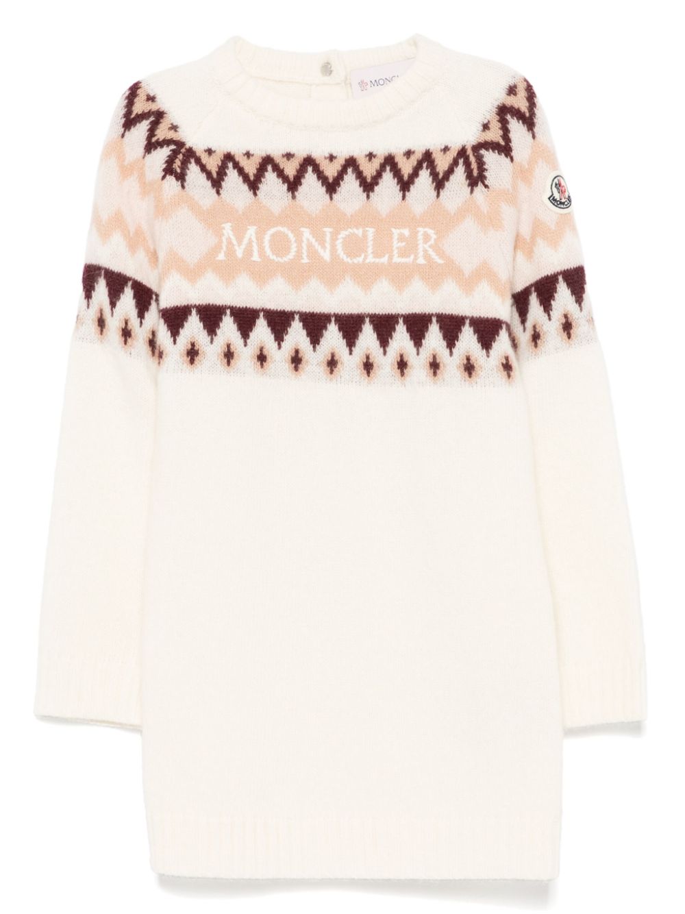 Moncler Enfant wool dress - Neutrals