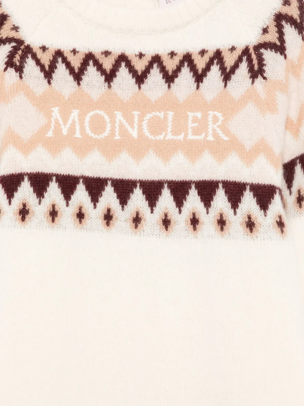 Moncler Enfant Wollen jurk Beige