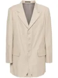 Y's single-breasted blazer - Neutrals