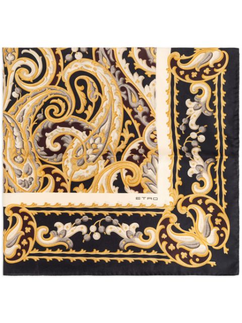 ETRO paisley silk scarf Women