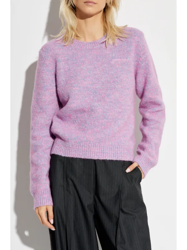 【GANNI】Heart ドロップショルダー Tシャツ Chalk Pink Chalk Pink Pink Heavy Cotton Drop Shoulder Heart T-shirt