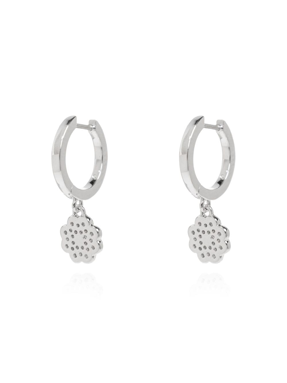 KATE SPADE HERITAGE BLOOM HUGGIE EARRINGS 