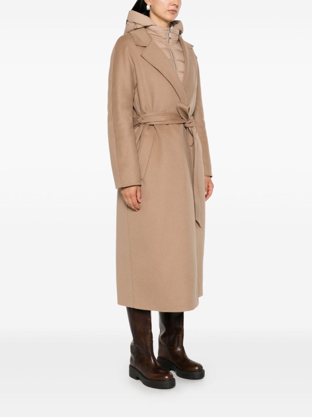 Shop Moorer Belted Coat (set Of Two) In Neutrals