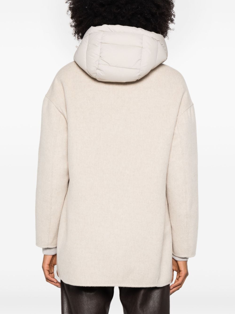 Shop Moorer Natisha Puffer Jacket In Neutrals