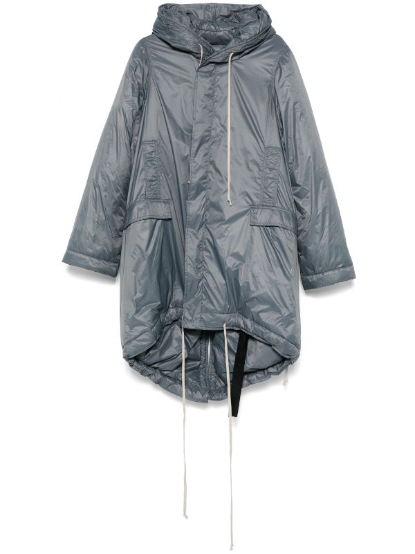 Rick Owens DRKSHDW Fishtail Parka | Grey | FARFETCH IN