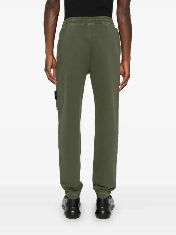 Stone island fleece badge jogging bottoms online