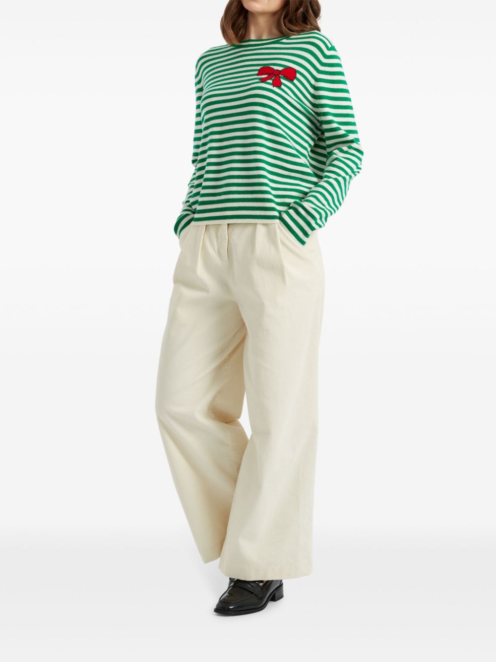 Chinti & Parker Bow Breton sweater - Green