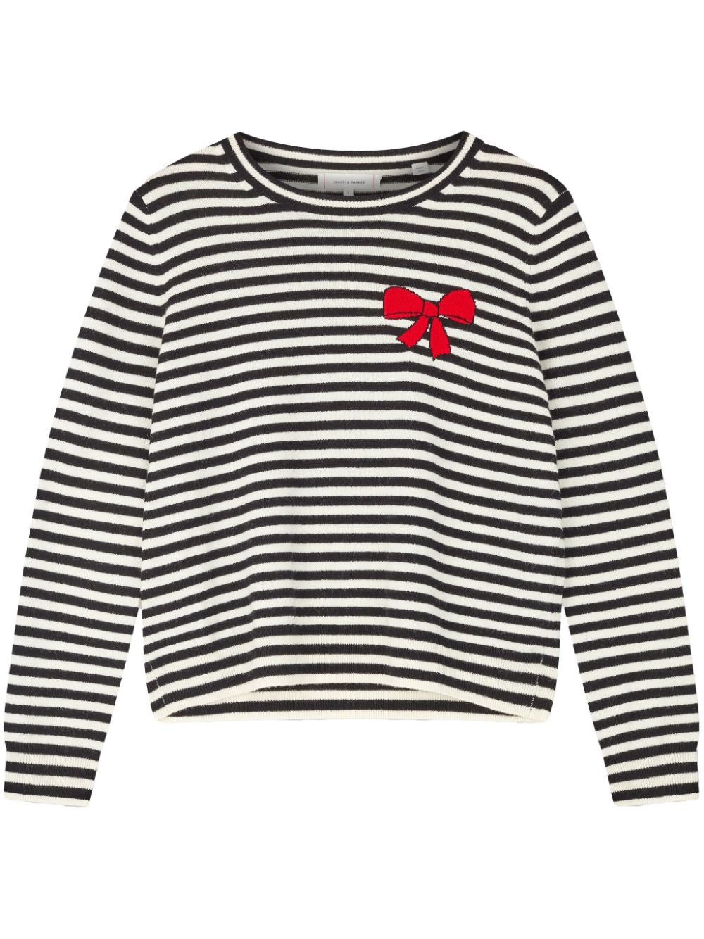 Chinti & Parker Bow Breton sweater - White