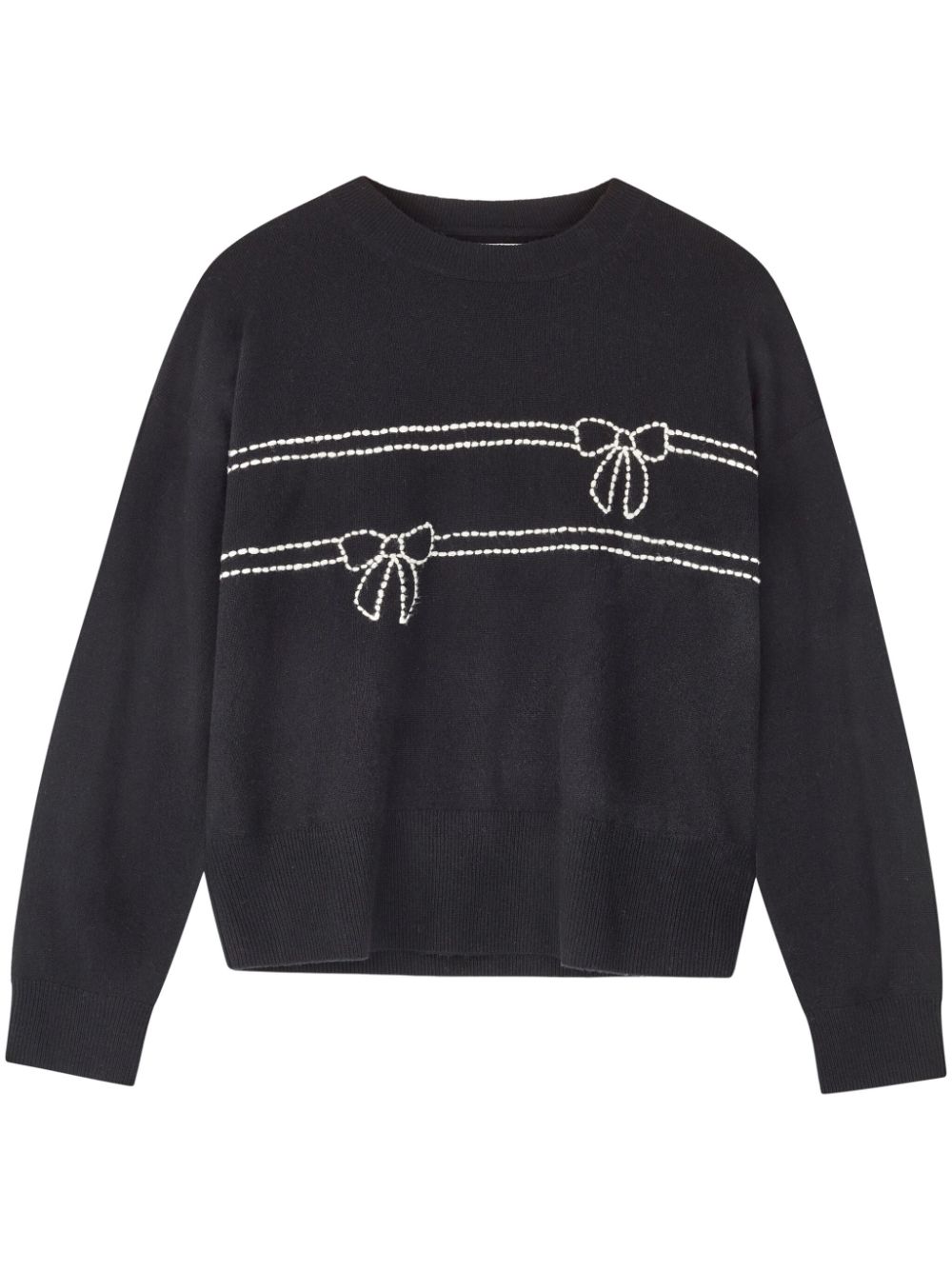 Chinti & Parker Bow sweater - Black