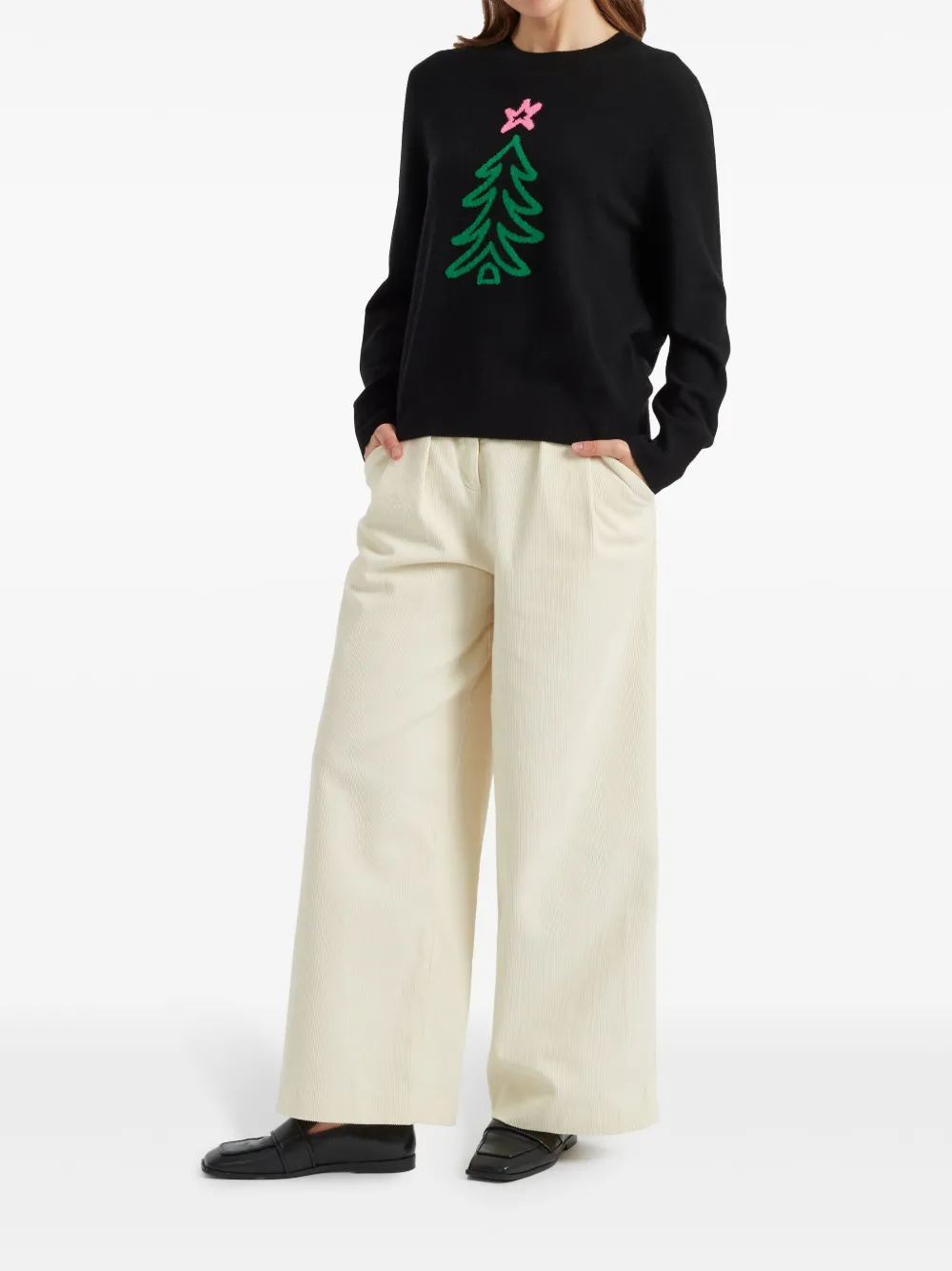 Chinti & Parker Christmas Tree trui - Zwart