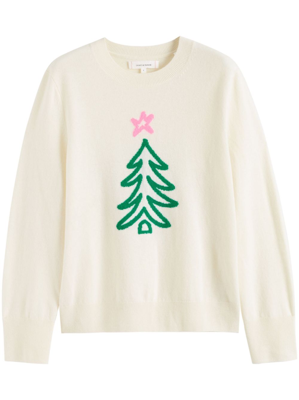 Chinti & Parker Christmas-tree jumper - Neutrals