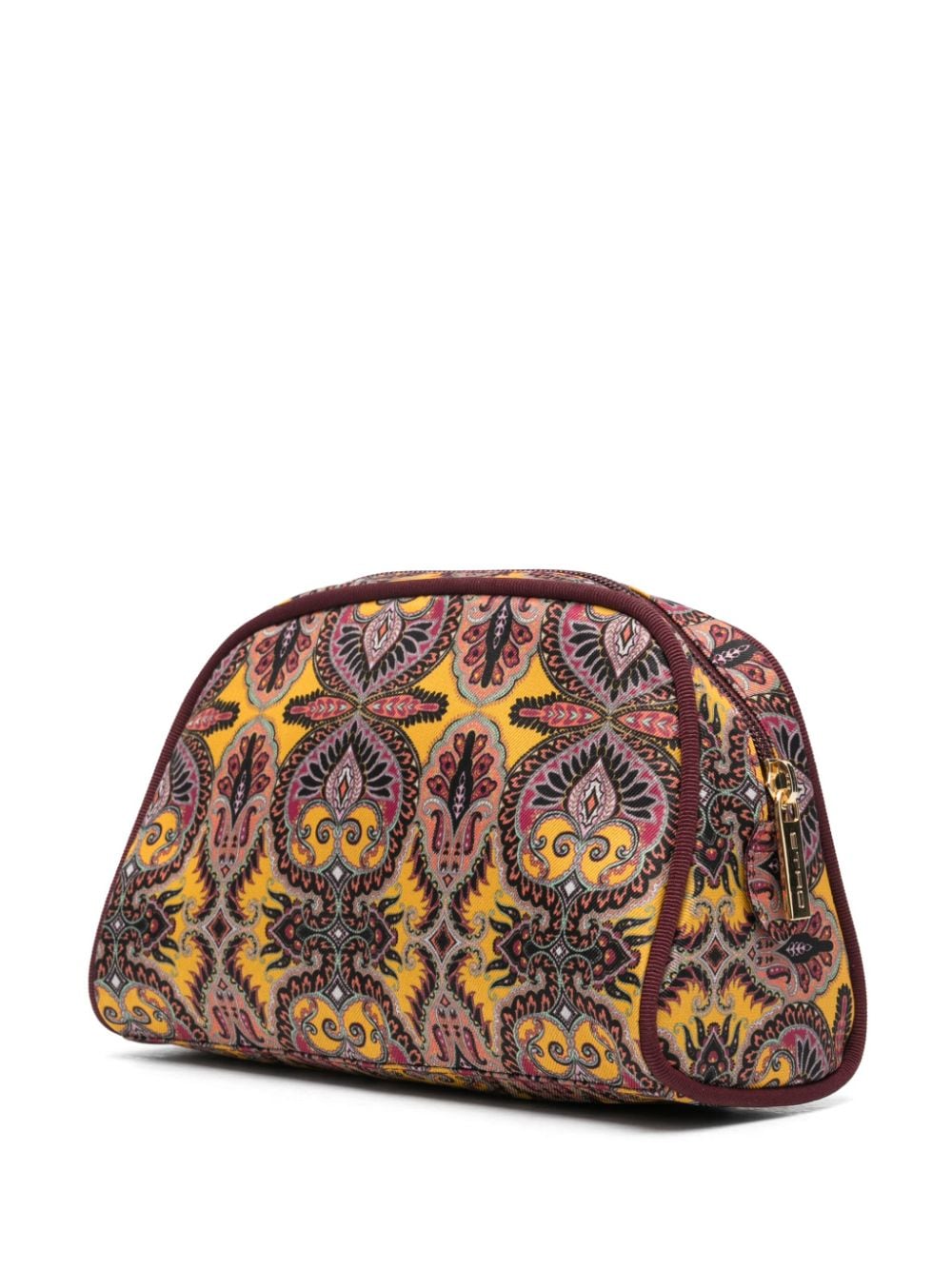 Shop Etro Paisley-print Wash Bag In Yellow