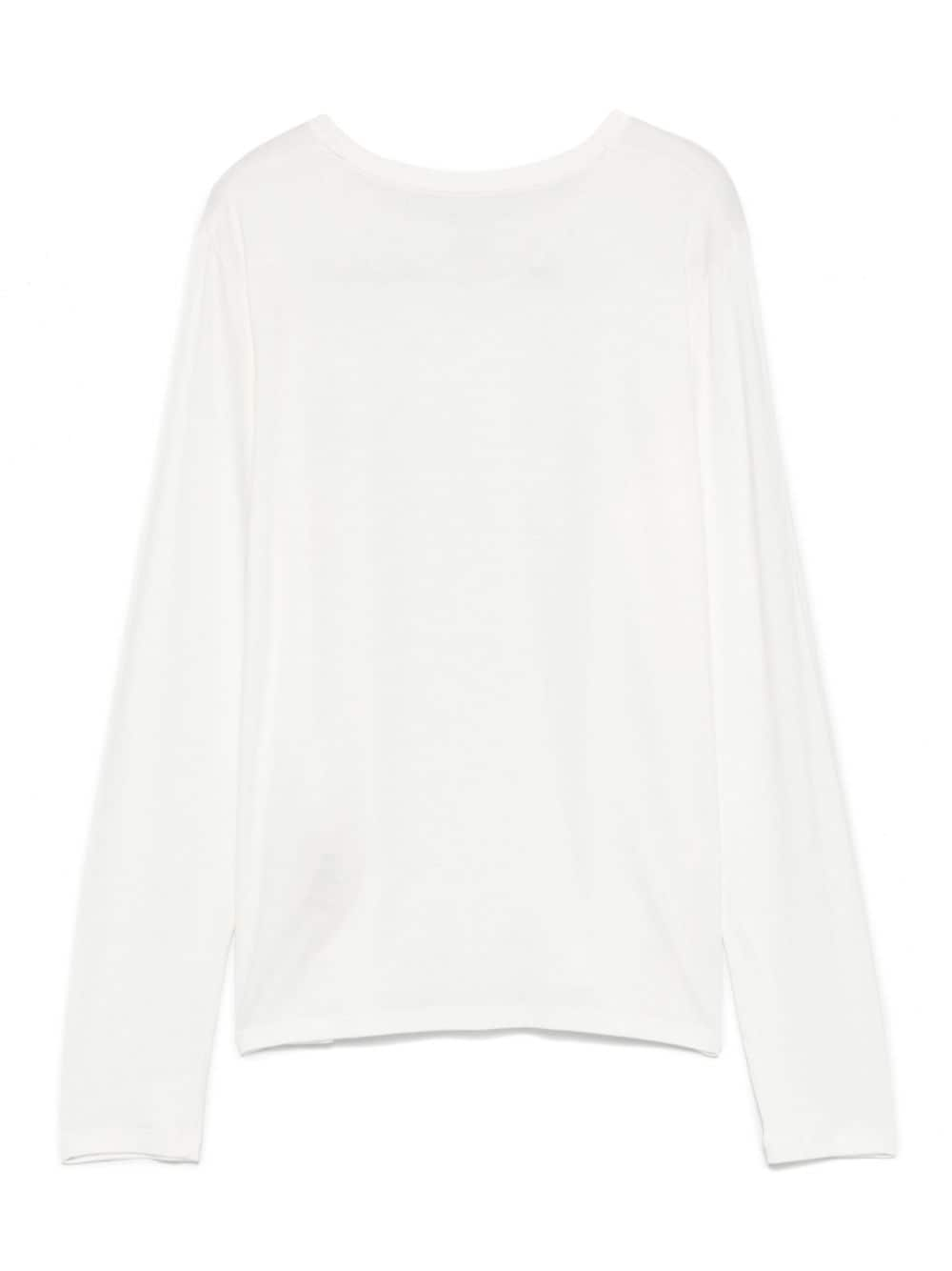 Shop Majestic Col Rond T-shirt In White