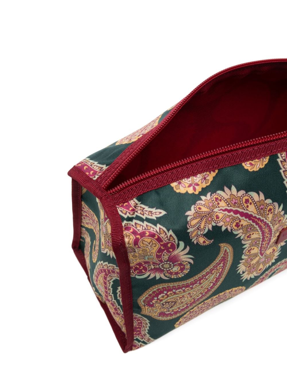 Shop Etro Paisley-print Wash Bag In Green