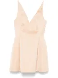 Marni duchess satin mini dress - Neutrals