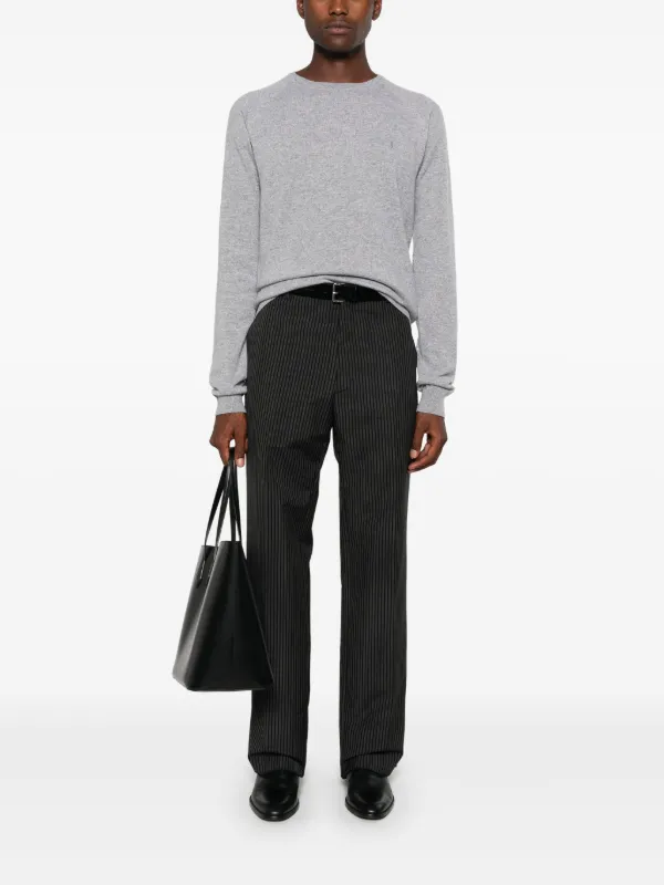 Saint Laurent Suéter Cassandre | Cinza | FARFETCH BR