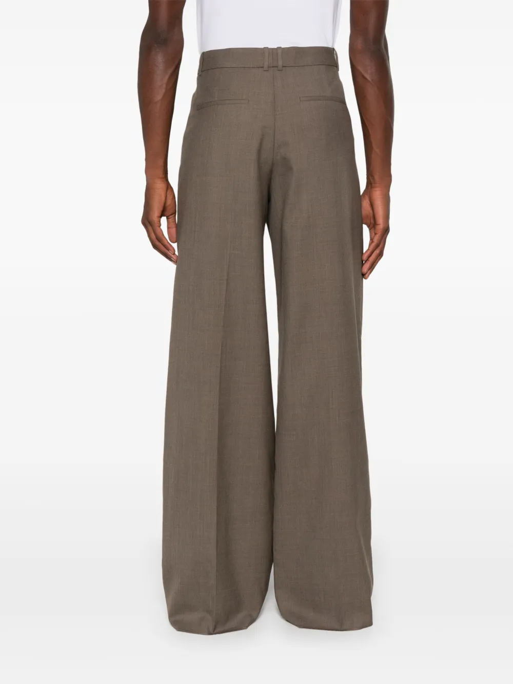 Saint Laurent Wollen broek Bruin