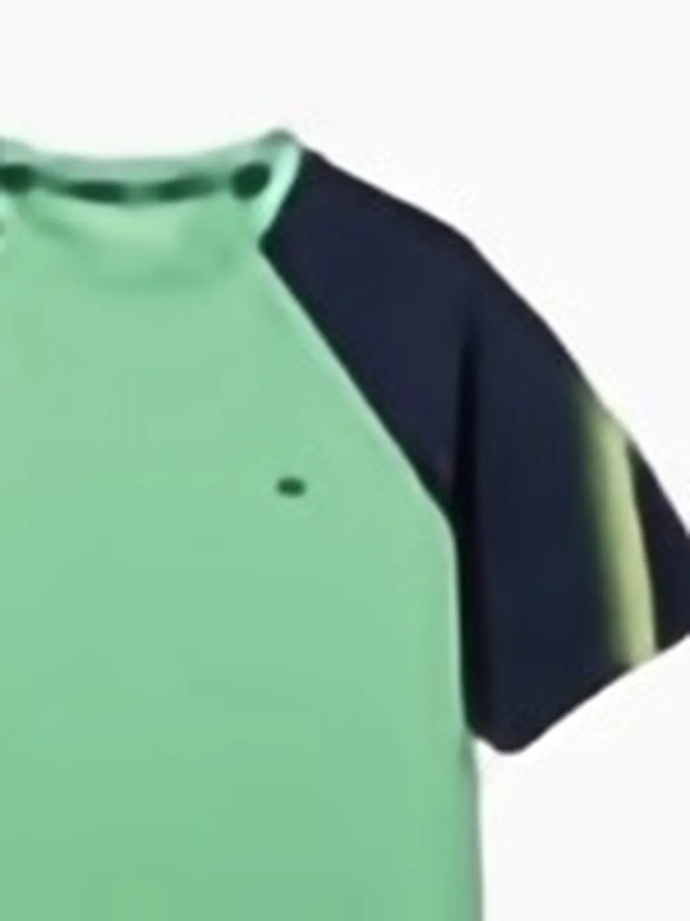 Lacoste raglan-sleeve graphic-print T-shirt Groen