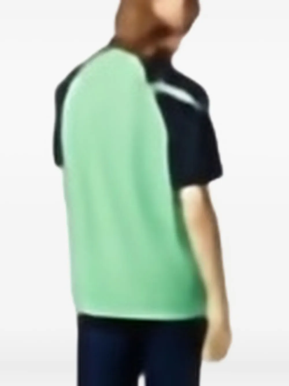 Lacoste raglan-sleeve graphic-print T-shirt Groen