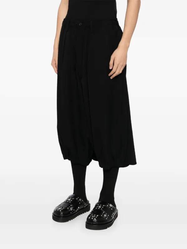 WOOL GABARDINE ZIP TUCKED SHORT PANTS – THE SHOP YOHJI YAMAMOTO