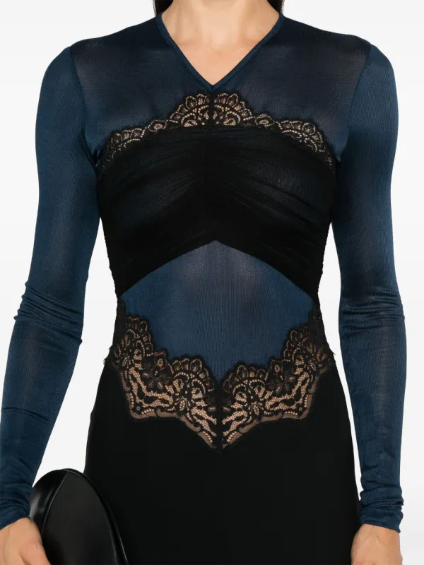 Christopher Esber lace-detailed Maxi Dress | Black | FARFETCH