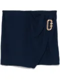 Casablanca draped mini skirt - Blue