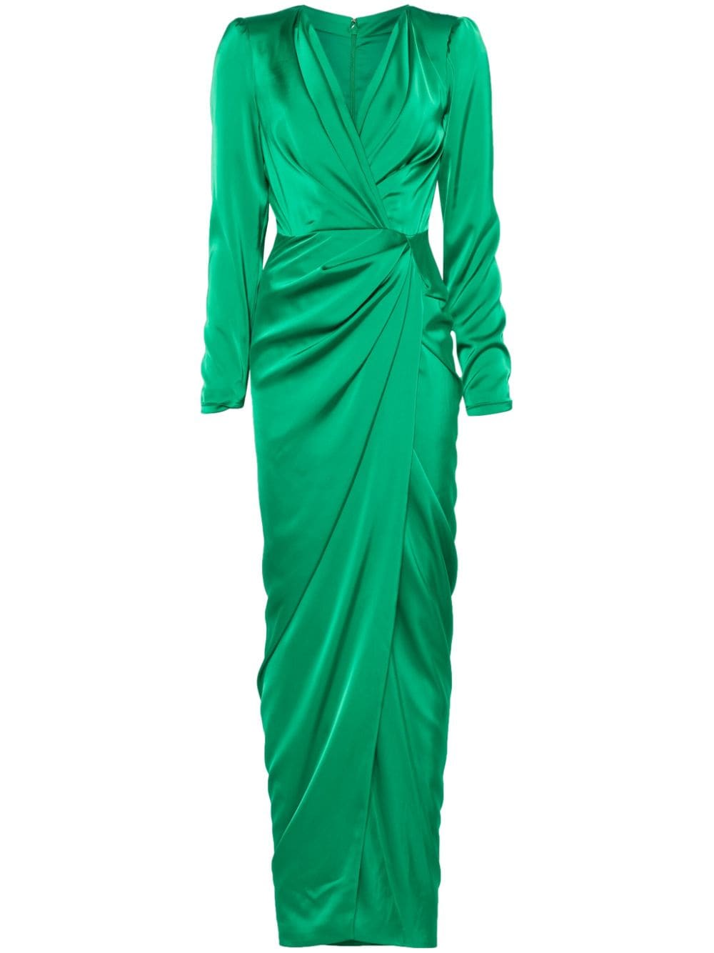 Rhea Costa satin gown