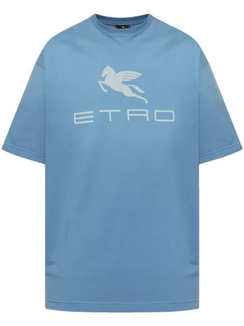 ETRO playera con logo estampado
