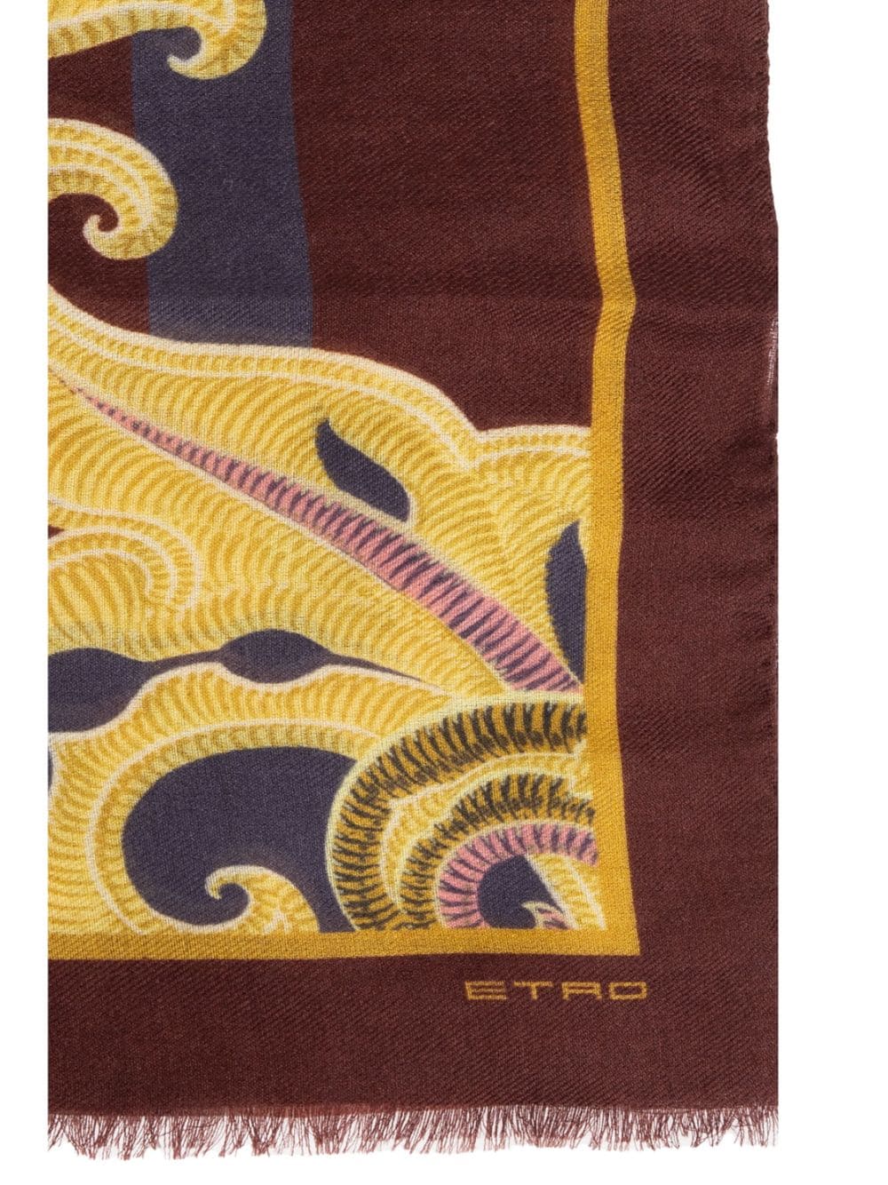 Shop Etro Paisley-pattern Scarf In Rot