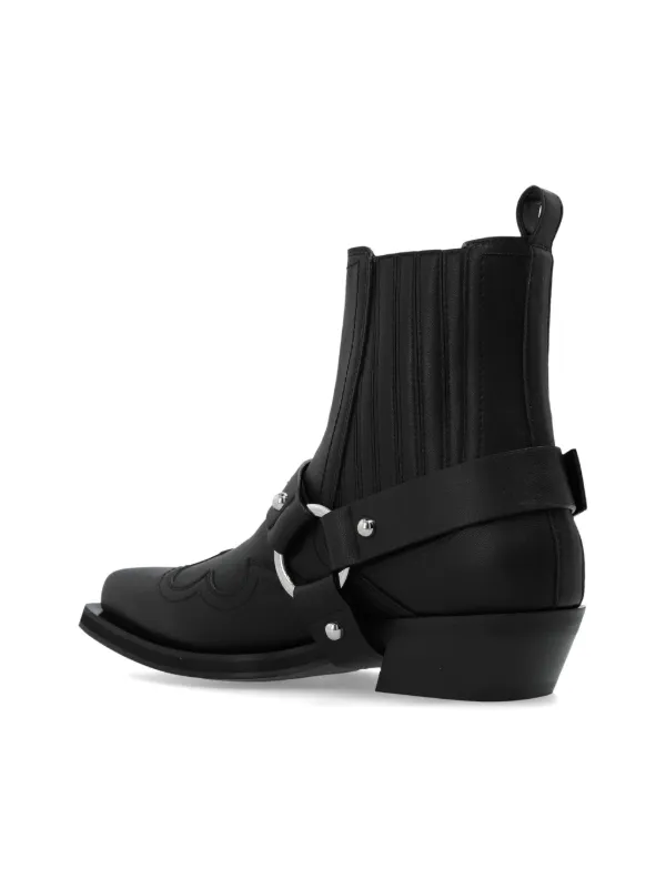 GANNI/シルバー ウエスタンブーツ GANNI ウエスタンブーツ | シルバートーン | FARFETCH JP