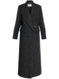 Coperni check-pattern coat - Black
