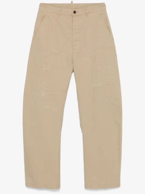 DSQUARED2 pantalones con efecto envejecido