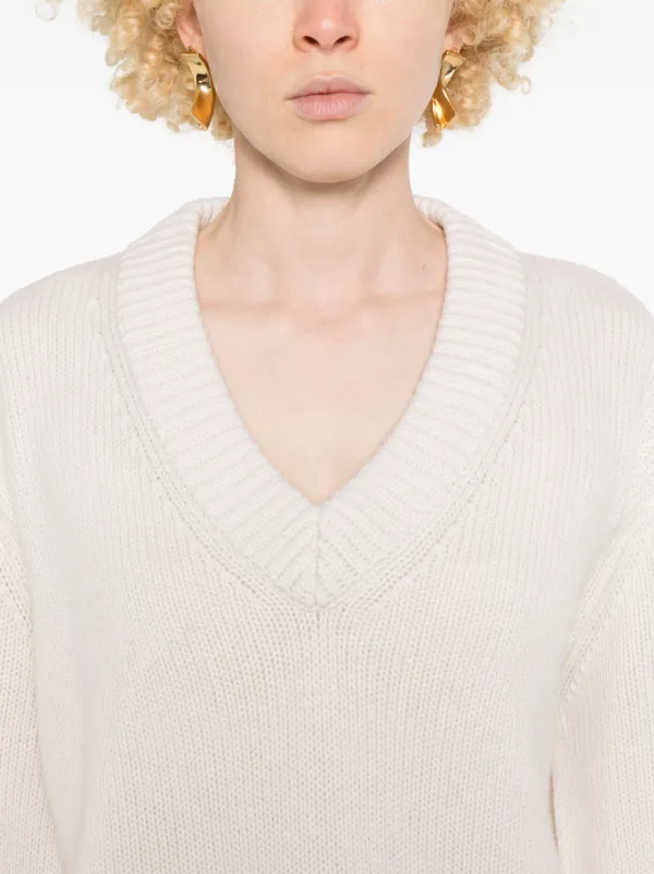 Pull En 100% Cachemire LISA YANG Aletta - Taille S (2) - Couleur Ivoire - Occasion Parfait état