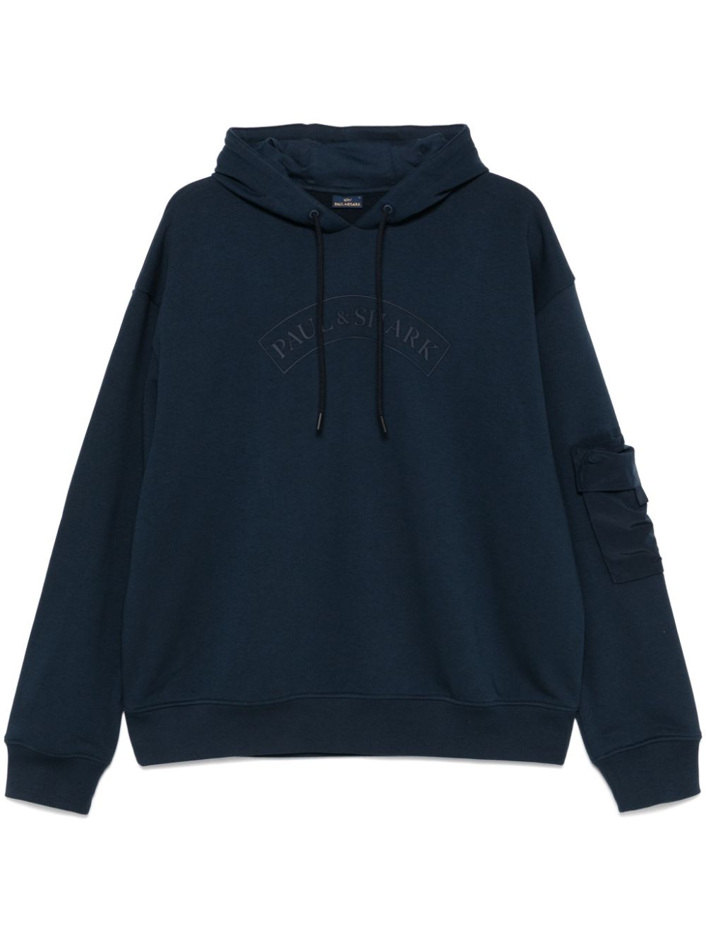 Paul & Shark Hoodie met logo Blauw