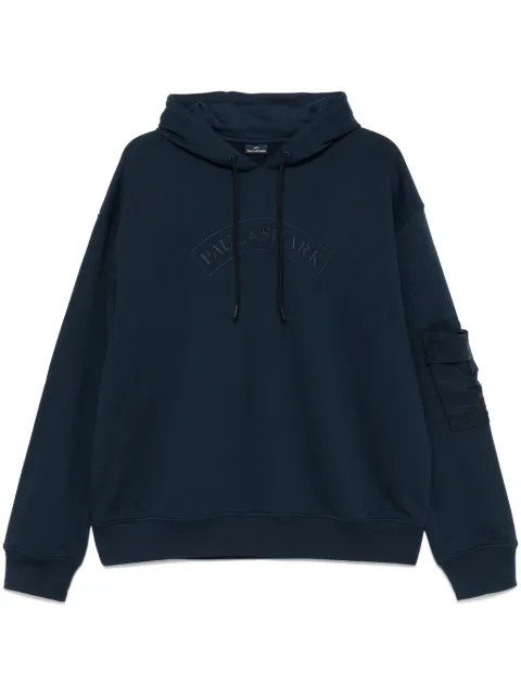 Paul & Shark rubberised-logo hoodie