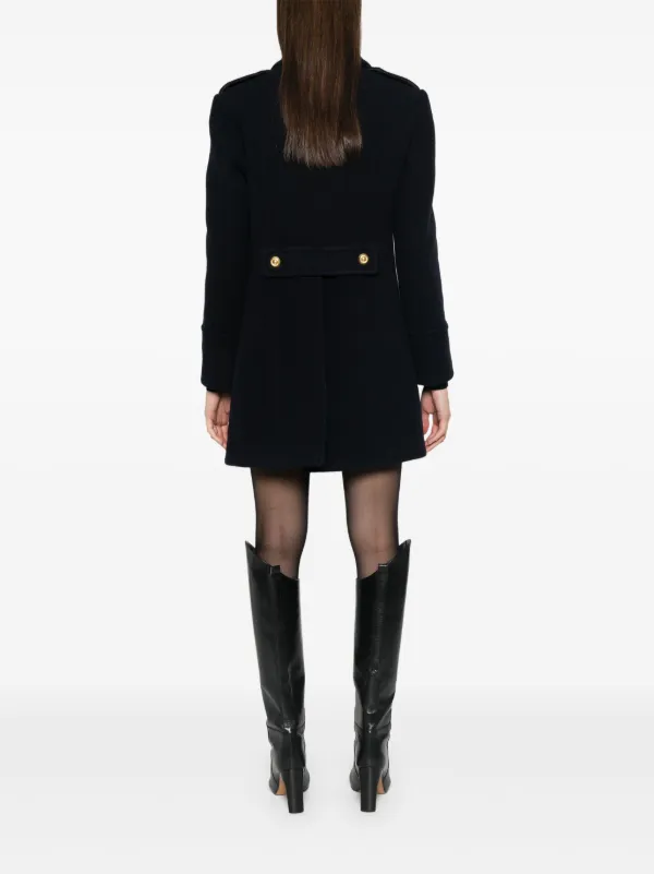 コート TOM FORD Woman Coat Blue CP1620FAX1293 HB997 TOM FORD single-breasted Coat | Blue | FARFETCH