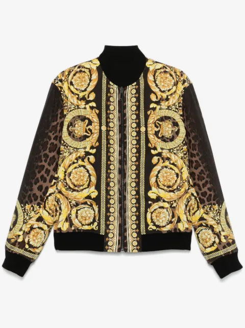 Versace chamarra bomber con motivo Barocco