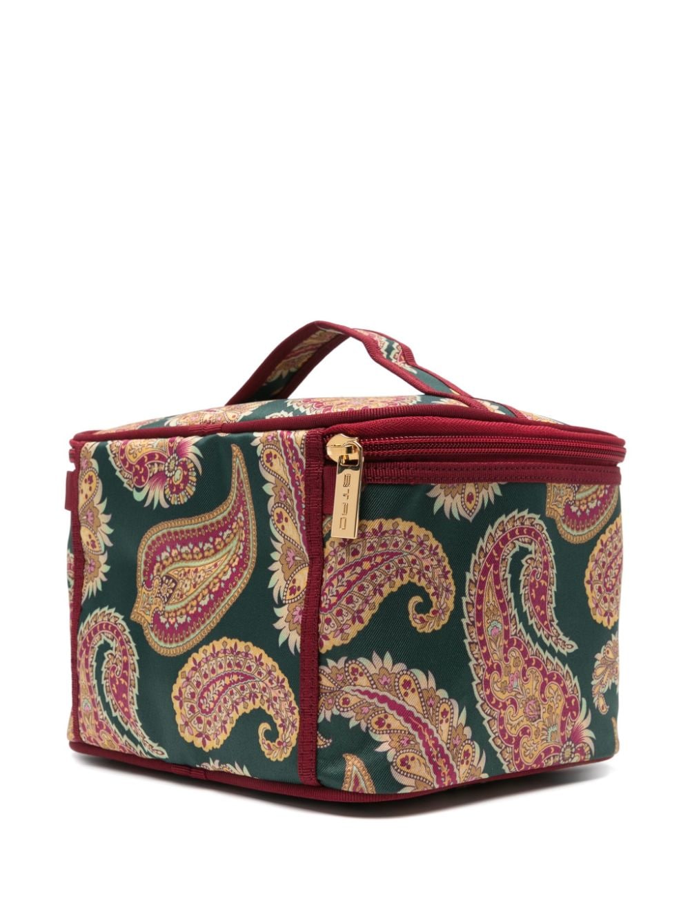 Shop Etro Paisley-print Wash Bag In Green