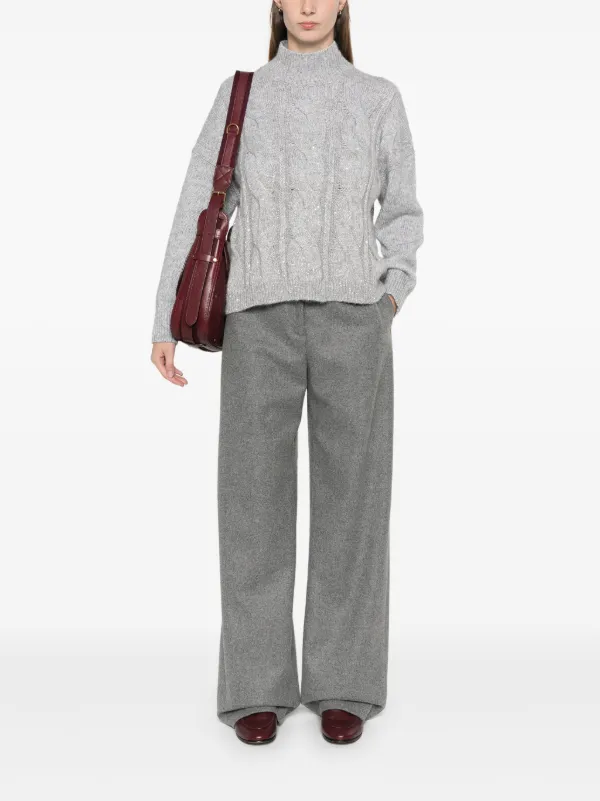 Fabiana Filippi フランネル パンツ | グレー | FARFETCH JP