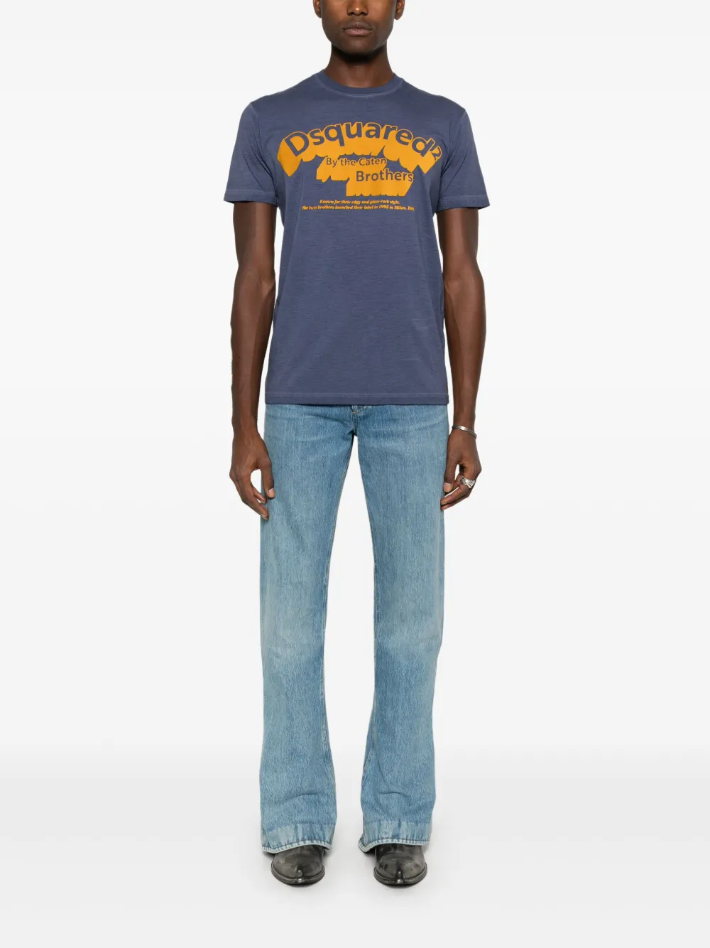 DSQUARED2 تيشيرت بشعار مخيوط | تيشيرتات | Image 2