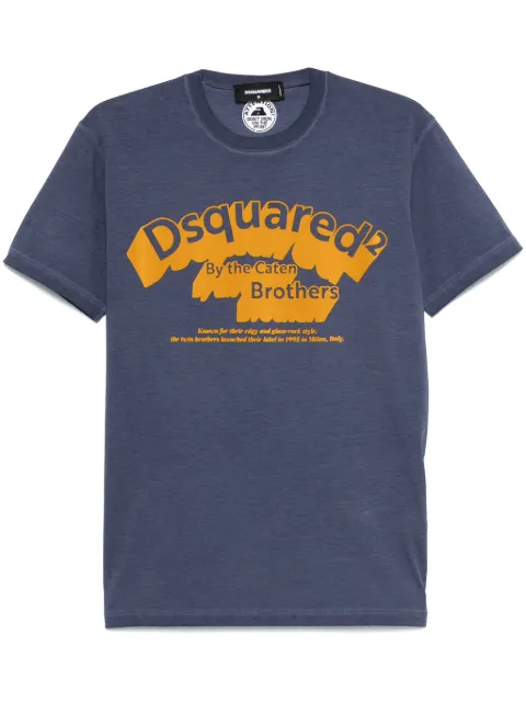 DSQUARED2 flocked logo T-shirt
