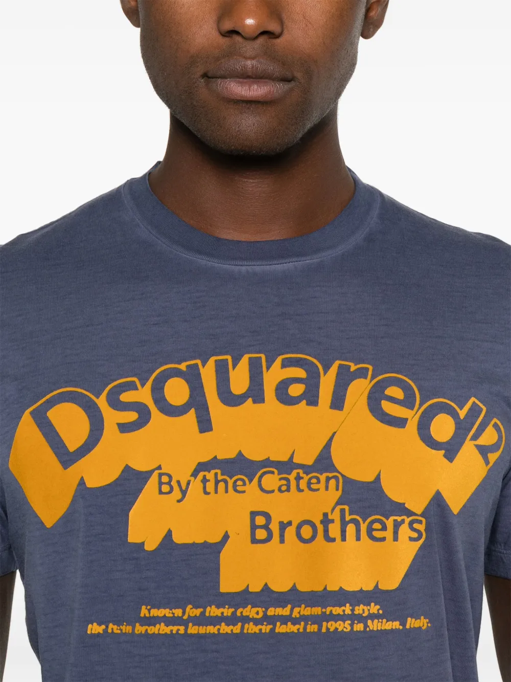 DSQUARED2 T-shirt met logo Blauw
