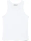 Coperni embroidered-logo lightweight-jersey top - White