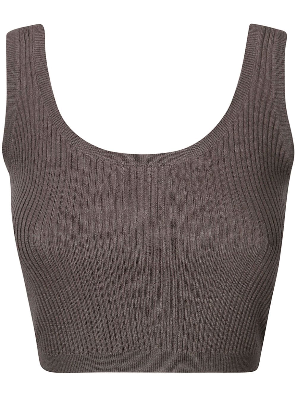 Wild Cashmere ribbed-knit tank top - Grigio