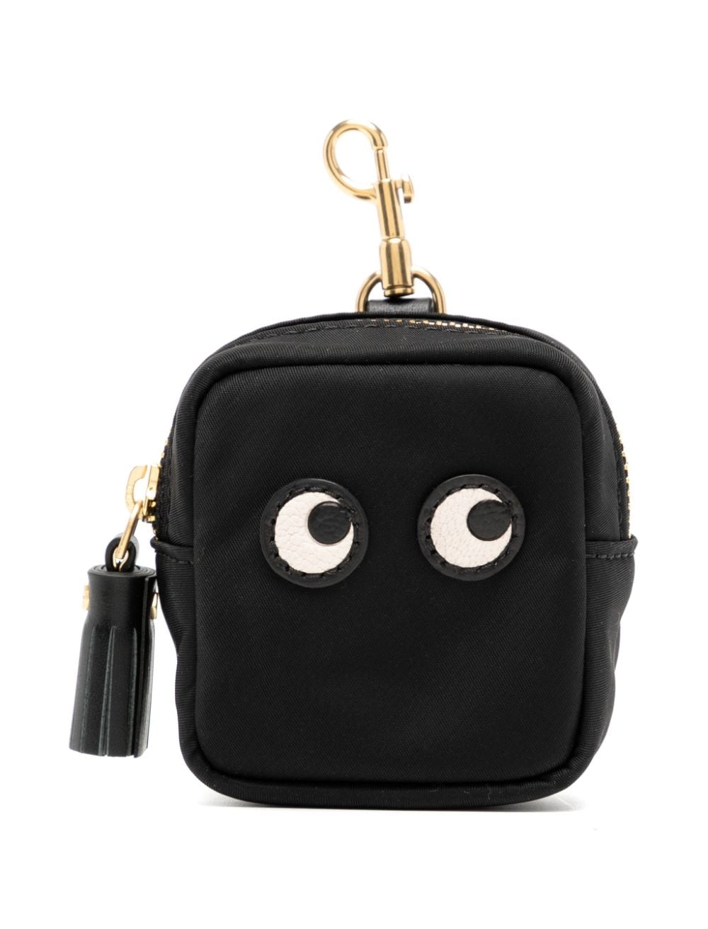 Shop Anya Hindmarch Eyes Ear Phone Travel Pouch In Black