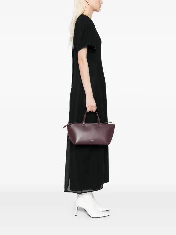 Jil Sander ロゴ ハンドバッグ | ニュートラル | FARFETCH JP