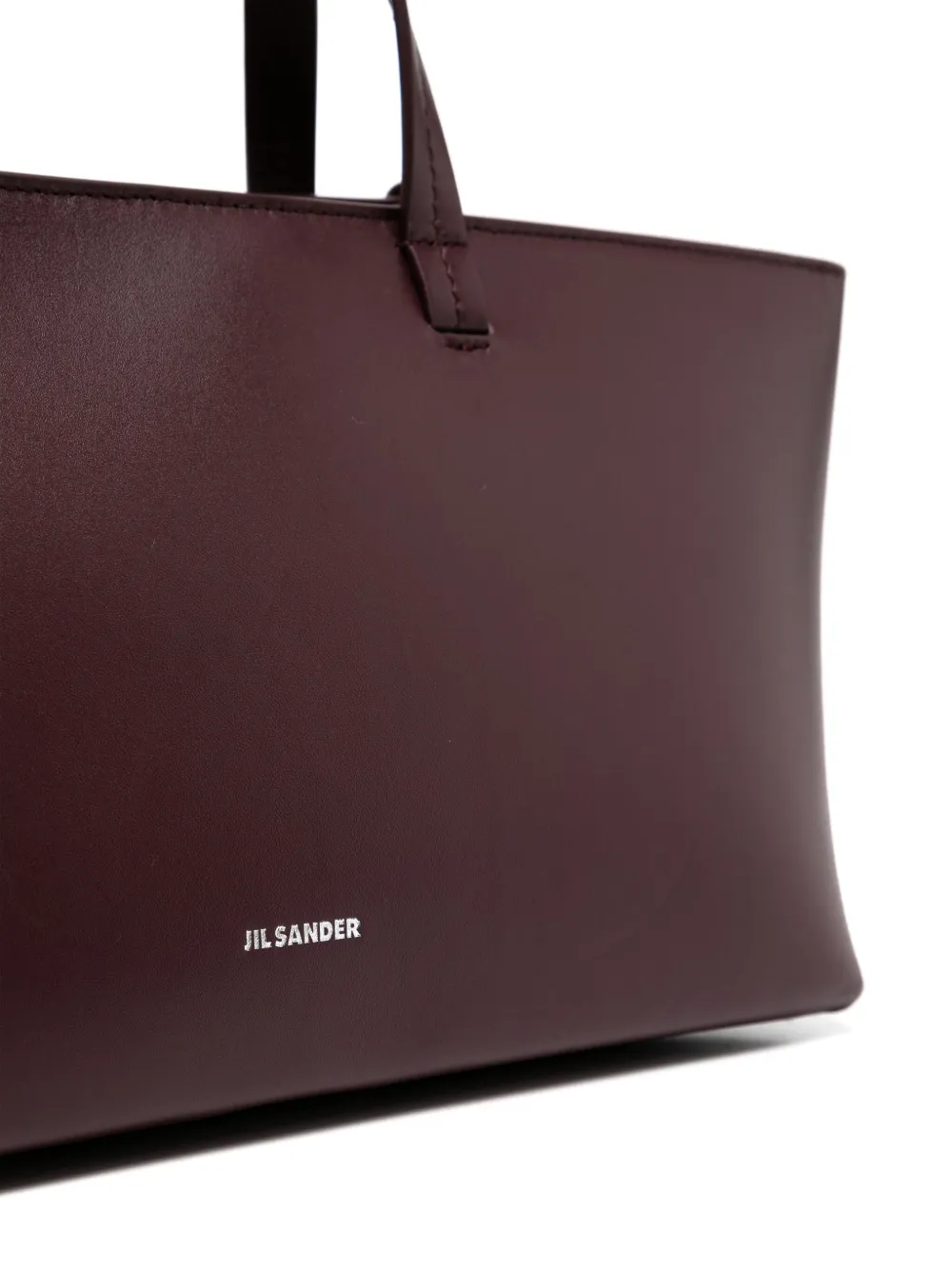 Jil Sander Shopper met logo Beige